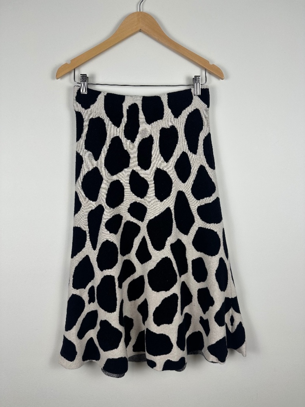 Ann Taylor Petite Animal Print Sweater Knit Midi Skirt SP NWT